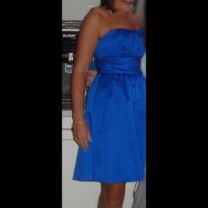 David’s bridal strapless dress